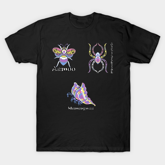 Bigender Indigenous Buggies T-Shirt by KendraHowland.Art.Scroll